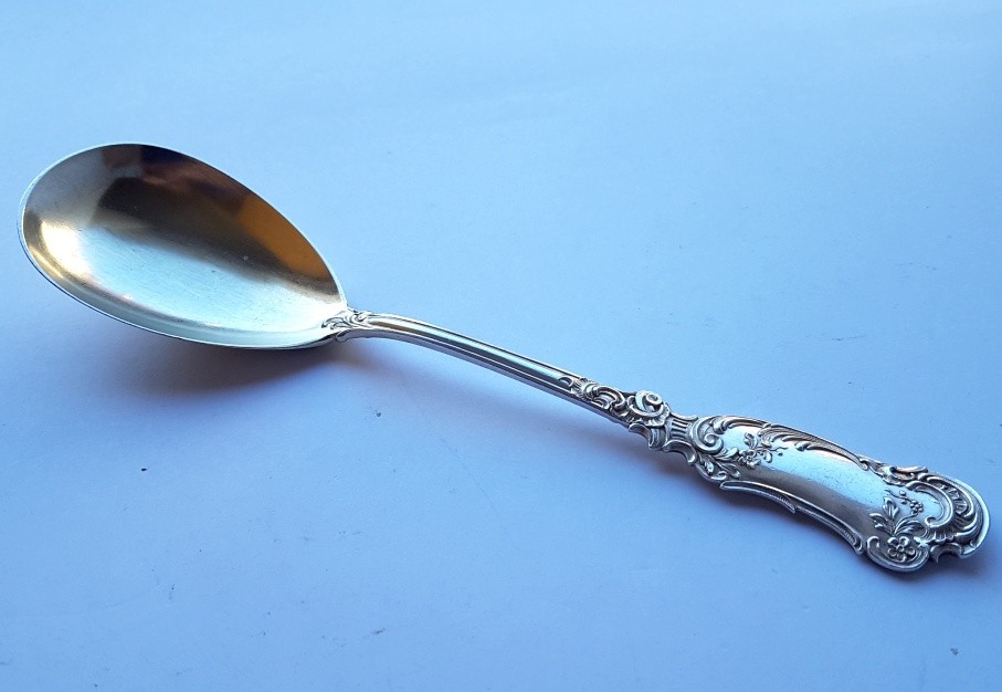 Solid Serving Spoon, Bruckmann, M. MAYER, 800 Silver K499