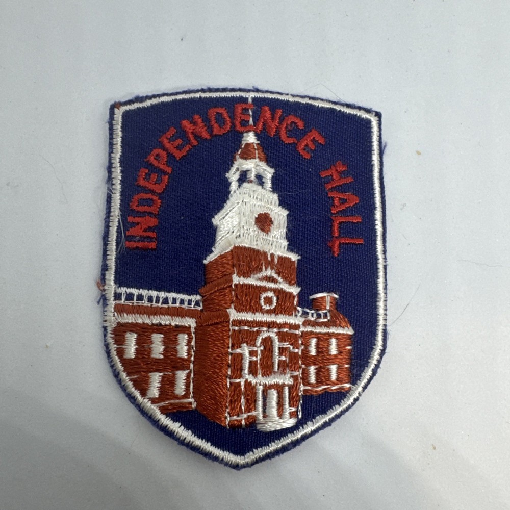 Vintage Patch Philadelphia Independence Hall Embroidered