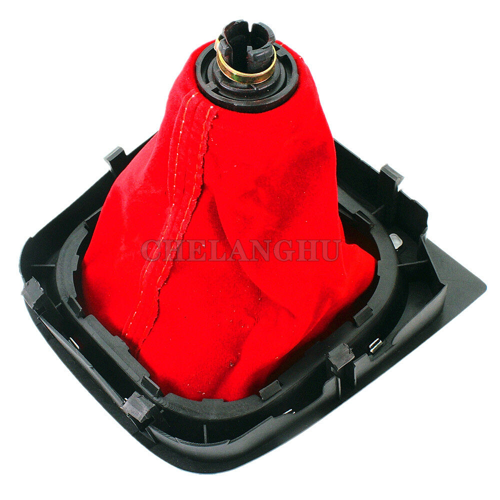 6 Speed Gear Shift Knob Leather Boot For VW EOS 2006 2007 2008 2009 2010 2011