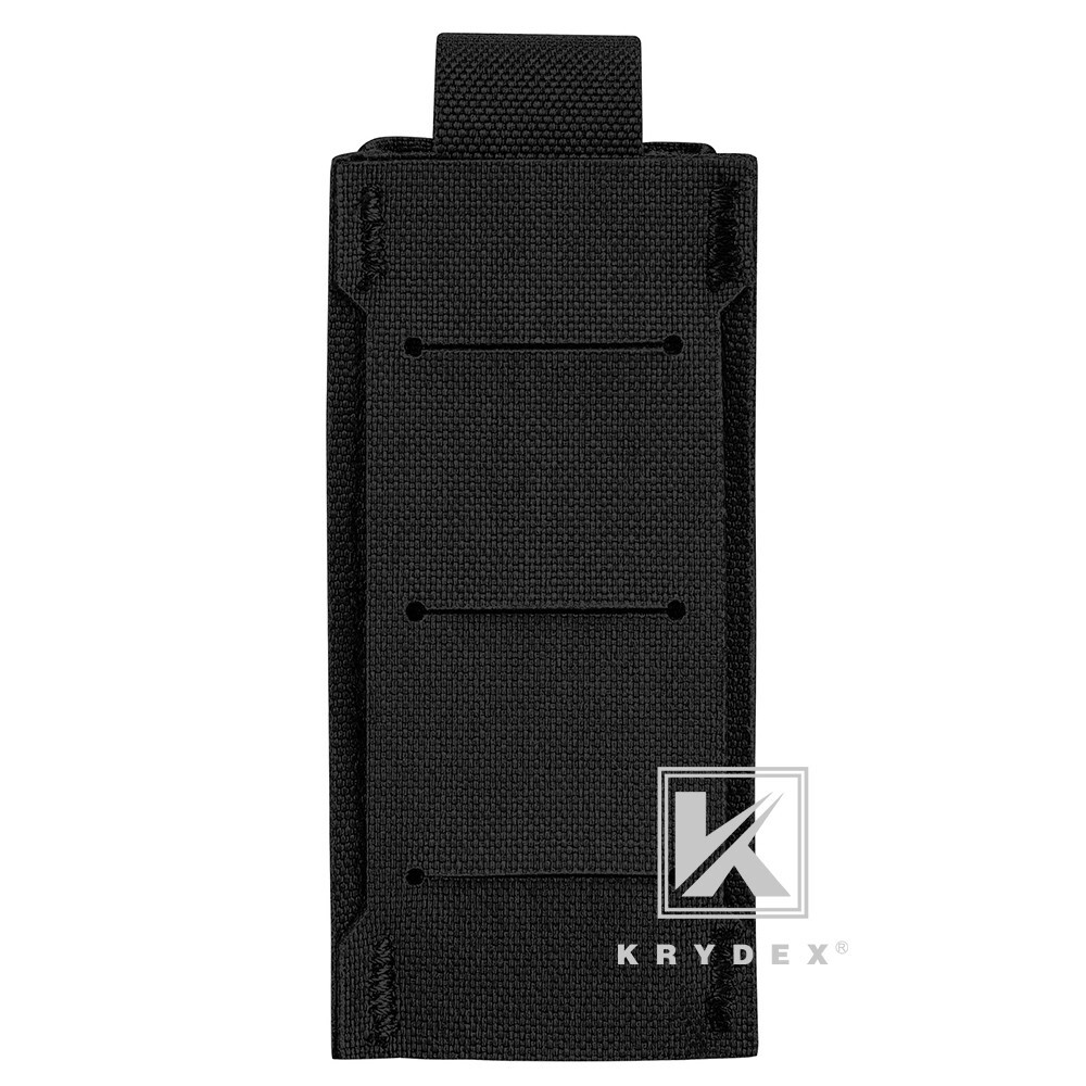 KRYDEX Tactical Double Stack Pistol Single Mag Pouch Belt / MOLLE Mounted Black