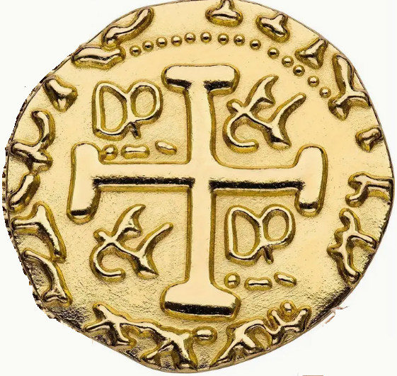 Gold Metal Pirate Booty Coin Token Treasure