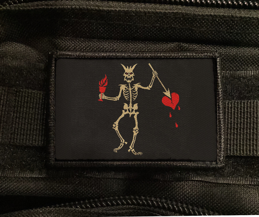 Black Beard Pirate Patch Sew on [sub]