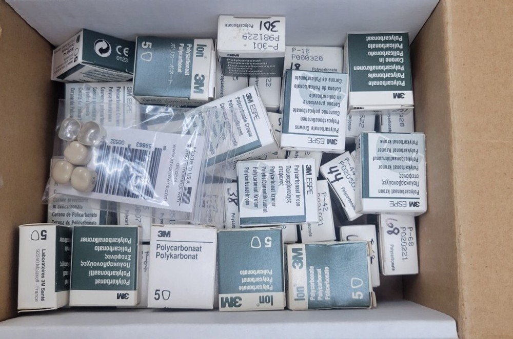 3M Polycarbonate Primary Crowns 49 Refill Boxes Assorted Sizes Pedo