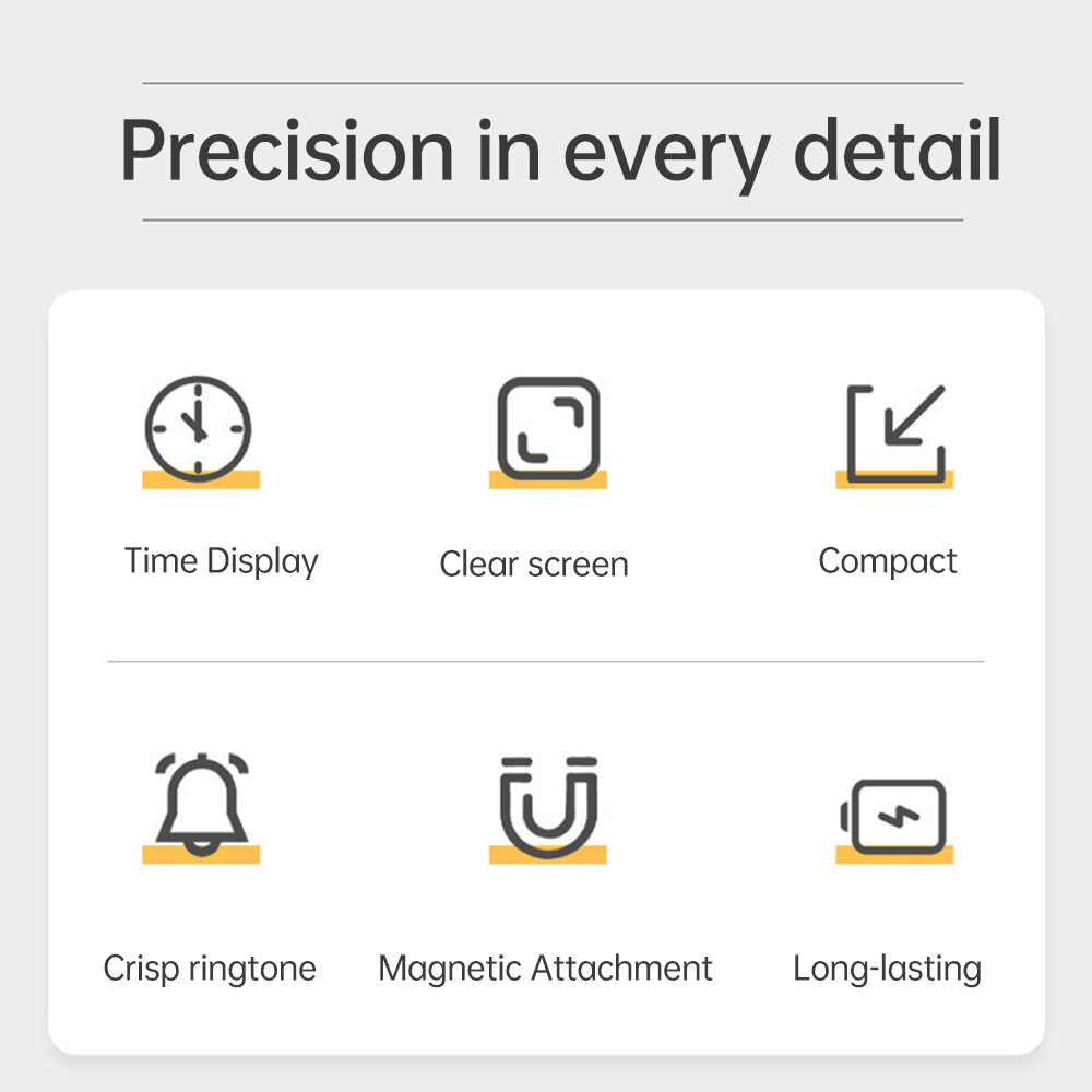 Thermometer Indoor Digital Hygrometer Temperature Humidity Meter Time Function