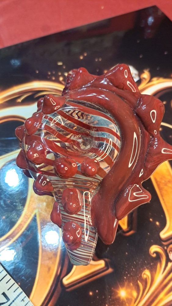 Conch Shell Art Hand Blown Glass Pipe