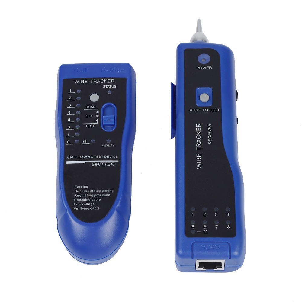 Handheld Rapid LAN Network Cable Tester Line Finder Wire Tracker Tool 1 Blue