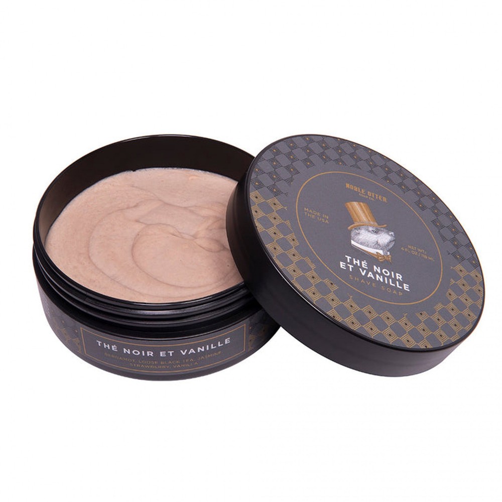 Noble Otter Shaving Soap, Noir et Vanille