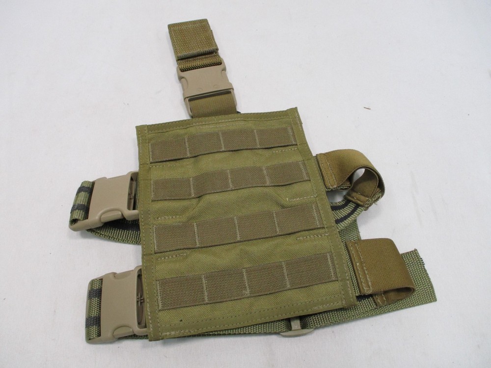 SPECTER GEAR USMC COYOTE BROWN MOLLE/PALS DROP LEG PLATFORM PANEL THIGH RIG