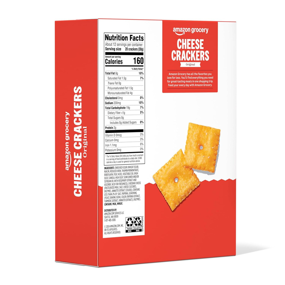 , Original Cheese Crackers, 12.4 Oz