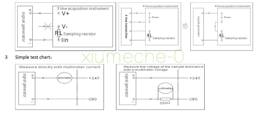 1PCS Small LCD 4-20mA Signal Generator DC 15-30V Current Transmitter
