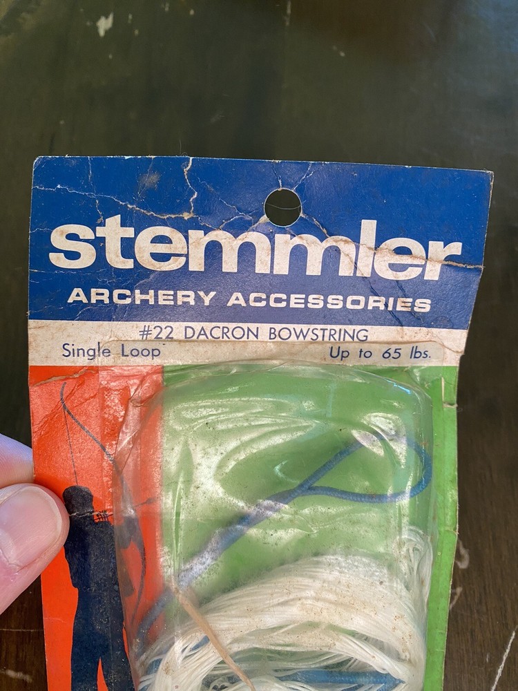 Vintage Stemmler #22 Dacron Bowstring, Single Loop, Up to 65lbs