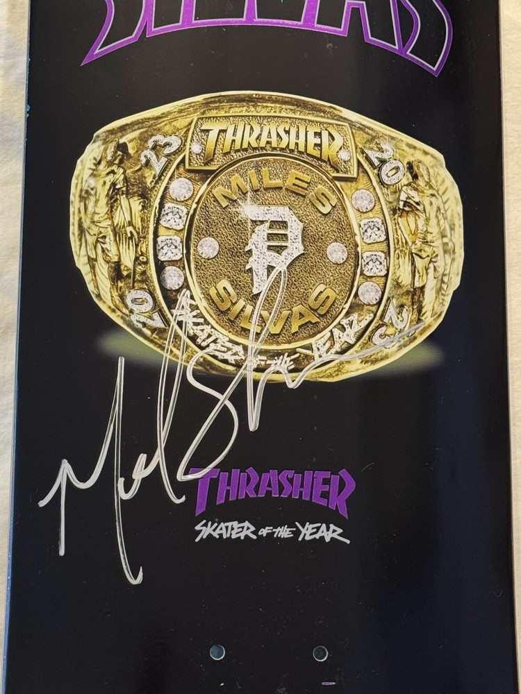 Miles Silvas Signed Autographed Primitive Thrasher Skateboard Deck JSA COA