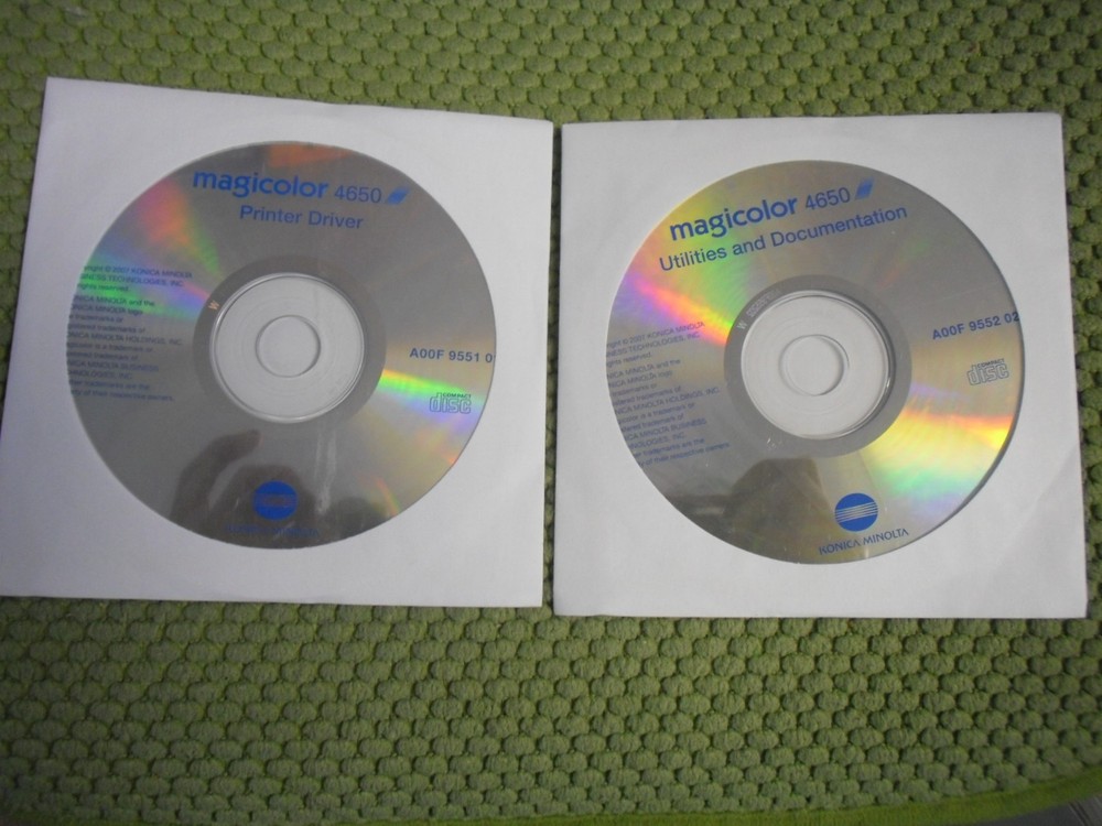 New ! Genuine Konica Magicolor 5450 Printer CD Software Drivers Utilities