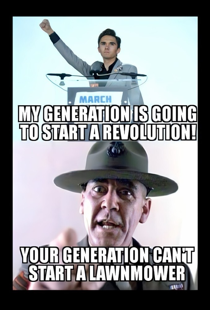 My Generation To Start Revolution! Your Generation Can't Start Mower  MAGNET