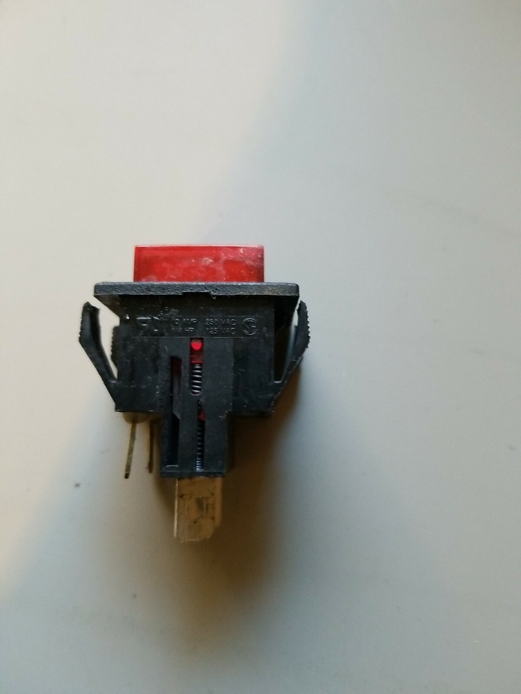CECILWARE L574A Push button red square