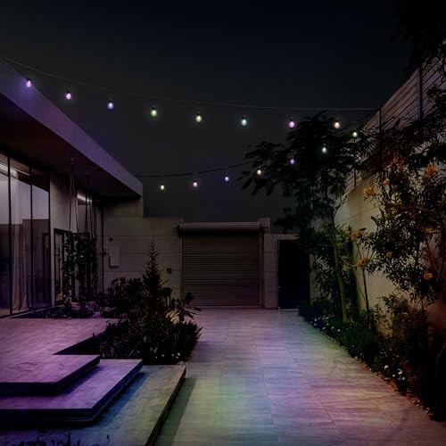 24ft LED String Light, Color Changing, 3000K Bright White, 15,000-Hour