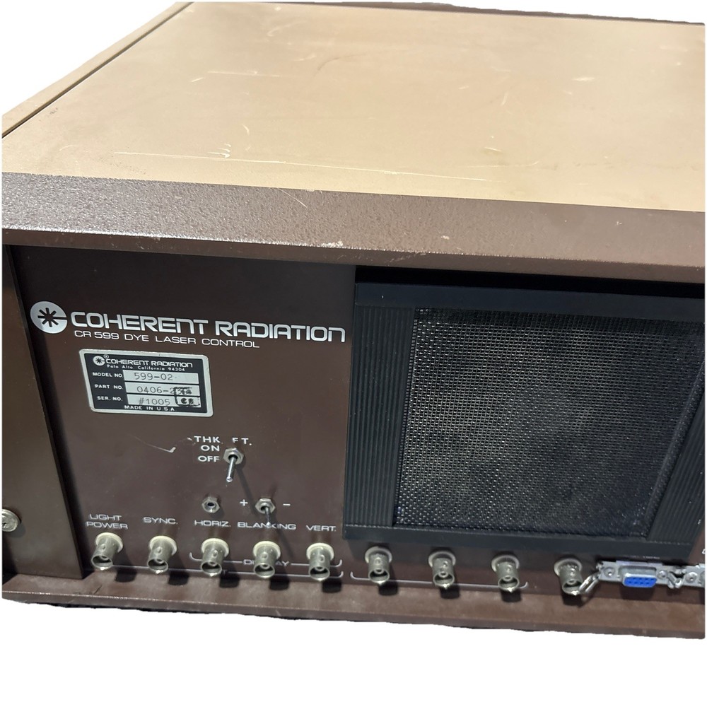 Coherent CR599 Dye Laser Control, 599-02 Untested Powers On