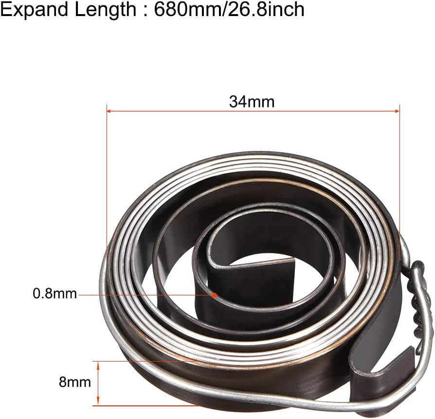 Uxcell Drill Press Return Spring, Quill Spring Feed Return Coil Spring Assembly,