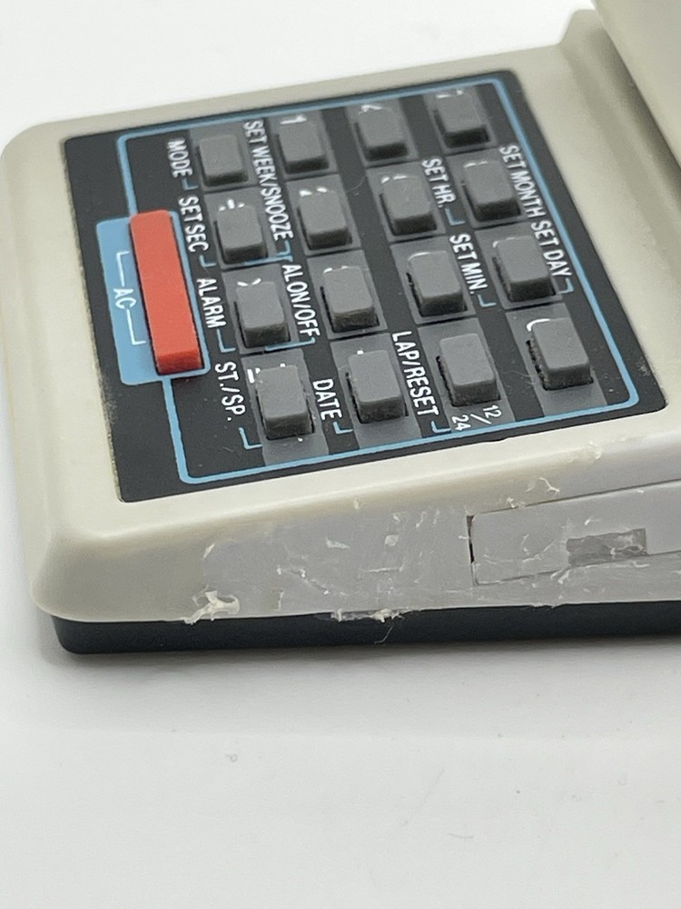 Computerized calculator 8821 alarm clock sharpener nerd vintage geek Untested