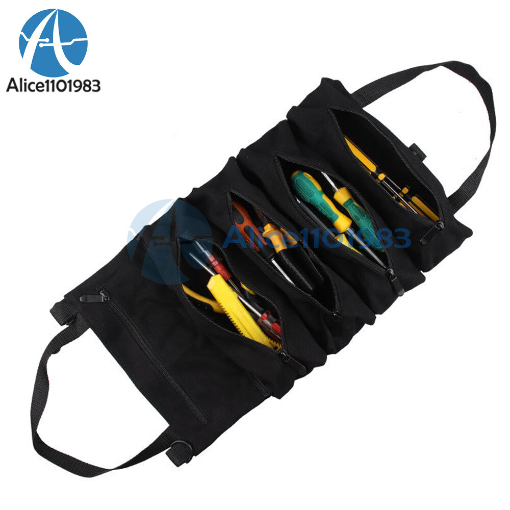 Tool Roll Multi-Purpose Roll Tool Bag Wrench Organizer Small Shoulder Tool Bag