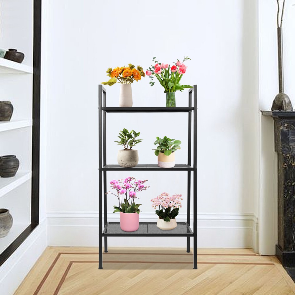 3-tier Storage Rack, Kitchen Storage Rack, Multi-tier Bookshelf, Stepped Shape