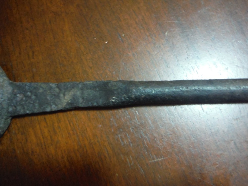 vintage huge metal spoon