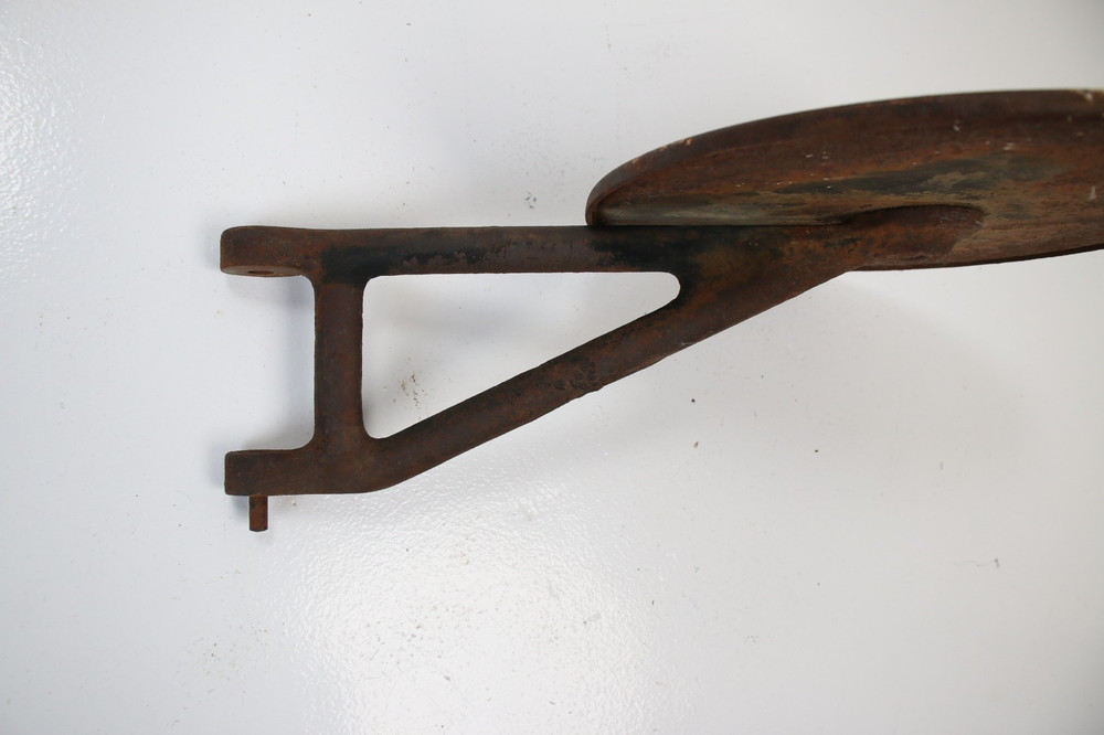 Antique Swing Arm Metal Shelf Bracket Pair