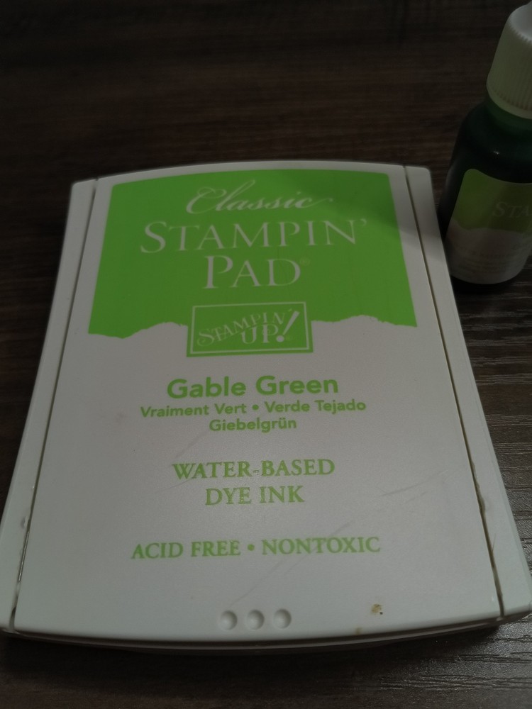 Stampin Up Classic Ink Refill & Pad ~ Gable Green