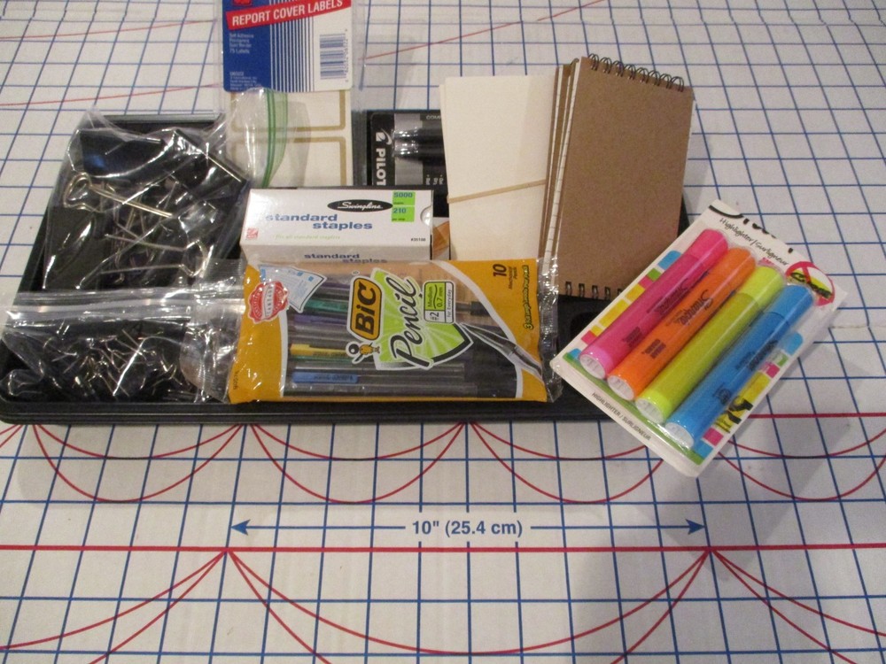 OFFICE REFRESH BUNDLE: ELDON Drawer Tray/Staples/Clips/Pens/Pencils, G2 Pens+++