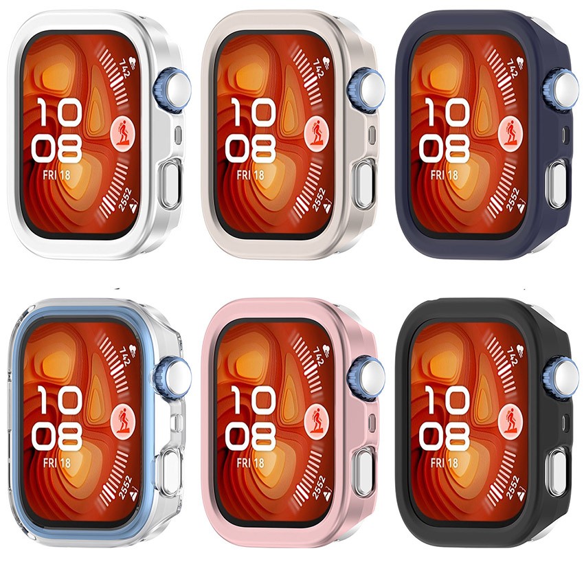 Watch Case Half Wrap Skeleton Protective Case for Huawei Watch Fit4 Pro