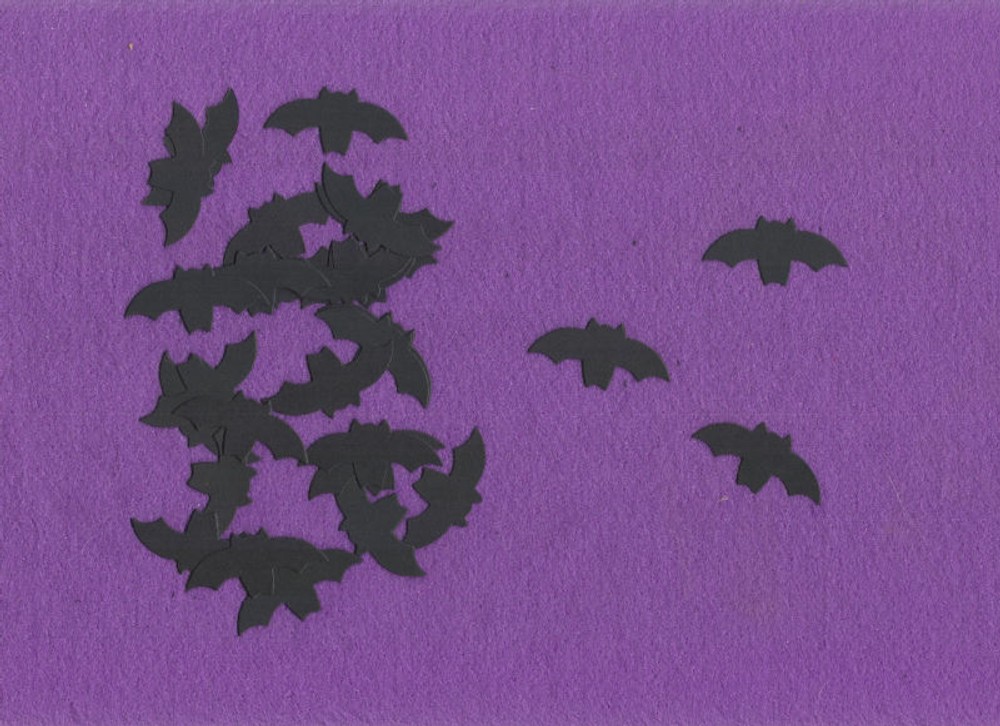 TINY BATS die cuts scrapbook cards