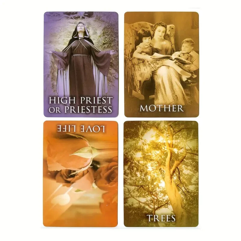 Past Live Oracle Cards Deck with pdf guidebook, Fo Telling Game