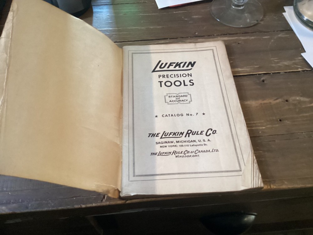 LUFKIN PRECISION TOOLS CATALOG NO. 7 144 PAGES