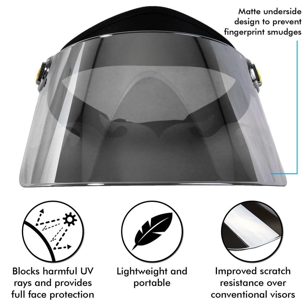 Sun Visor Hat Cap UV Protection - Premium Adjustable Solar Headband Face Shield