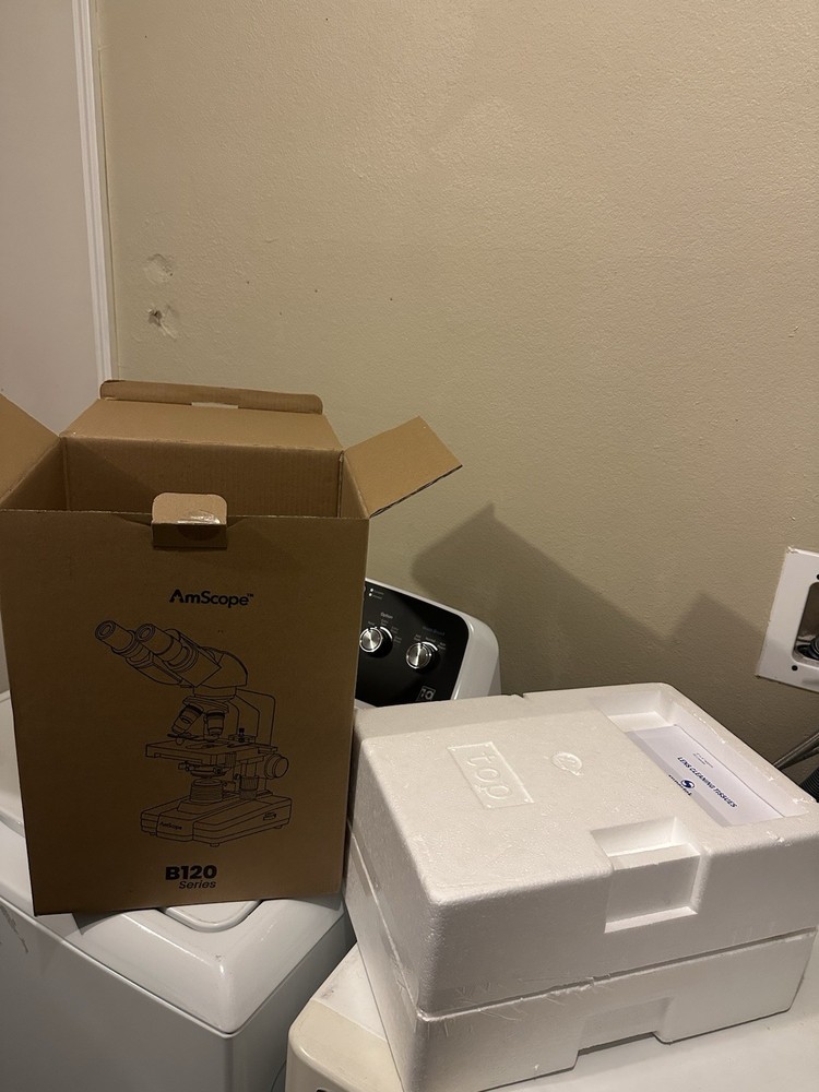 AmScope B120 Binocular Compound Microscope 40X–1000X