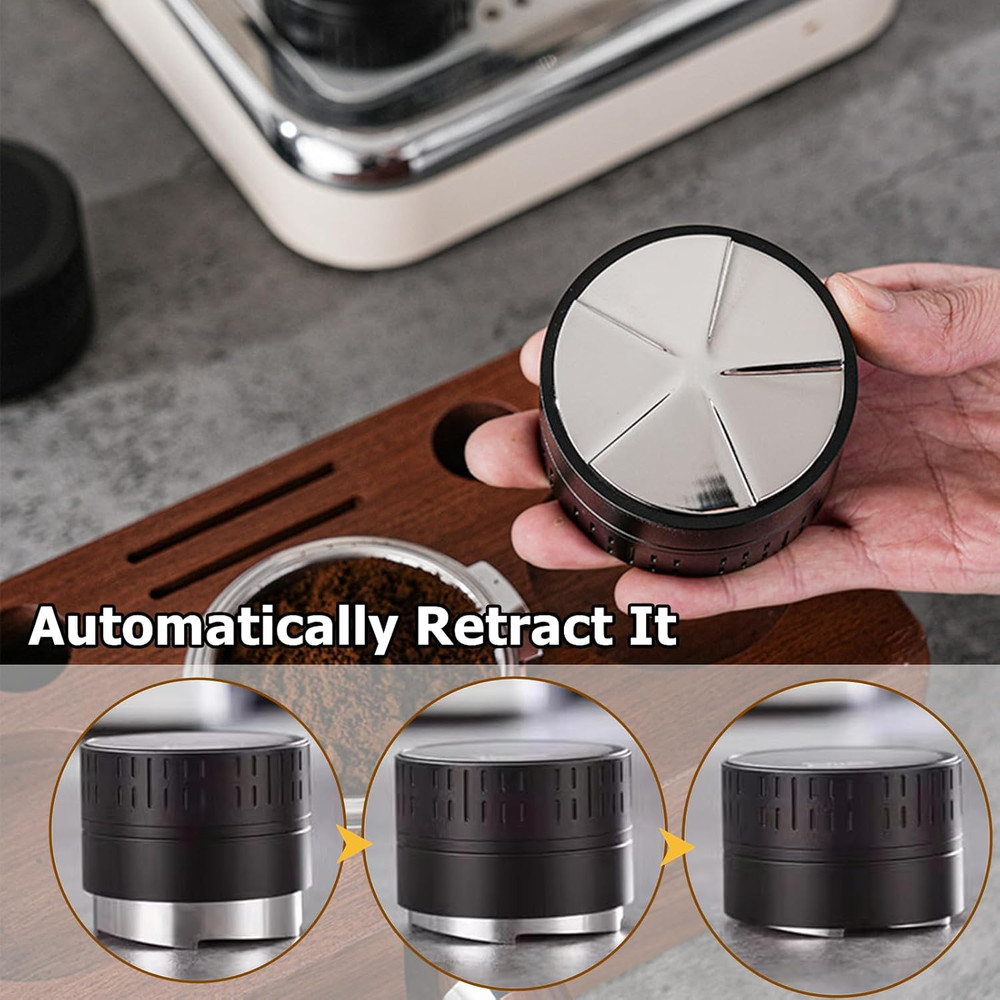 Coffee Distributor 51Mm, Espresso Distribution Tool, Gravity Adaptive Distributo