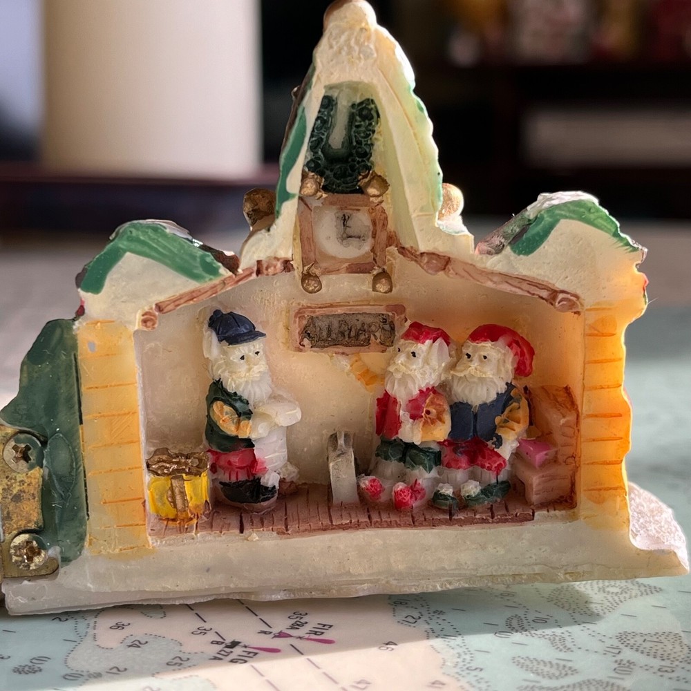 Vintage Hinged Union Tiny Station Ceramic Building