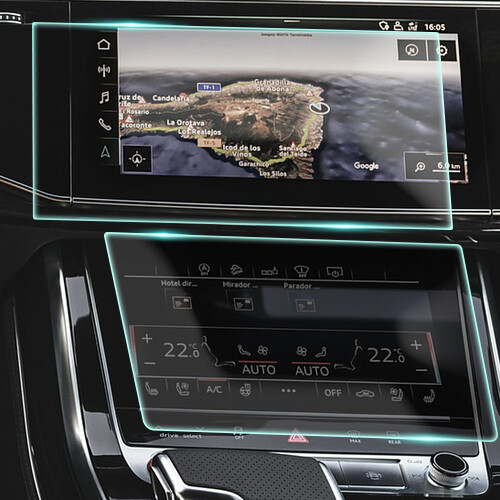 Crystal Clear Screen Protector for 2020 Audi Q8 Vehicle Navigation