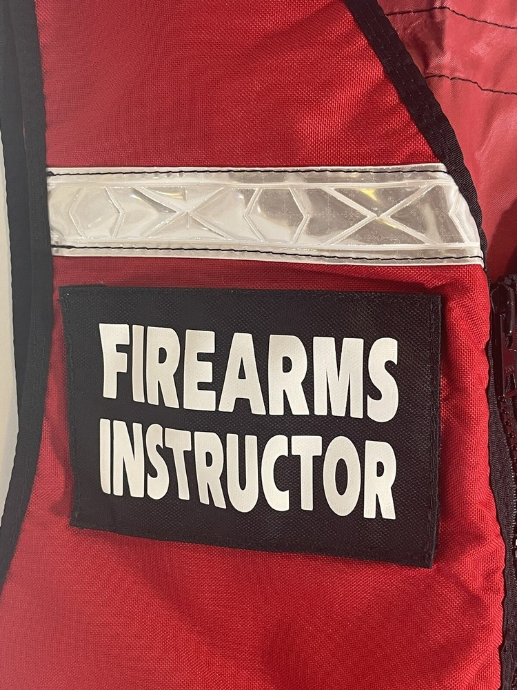Reflective Firearms Instructor Vest - New - Size Large