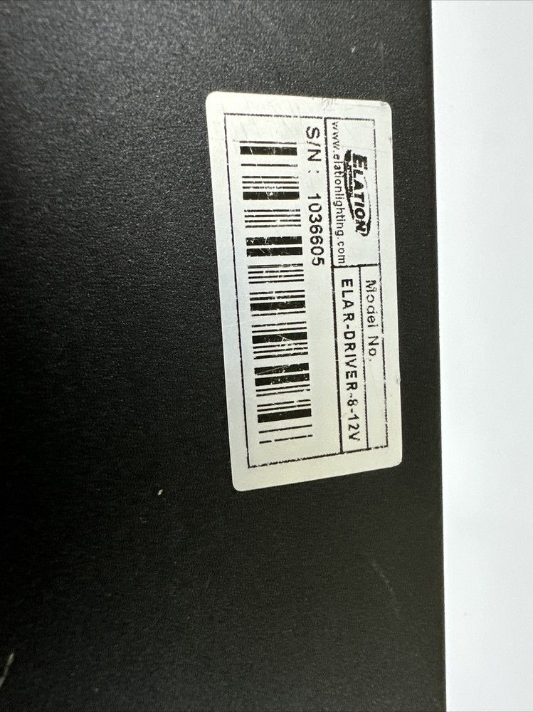 ELATION ELAR-DRIVER-8-12V READ