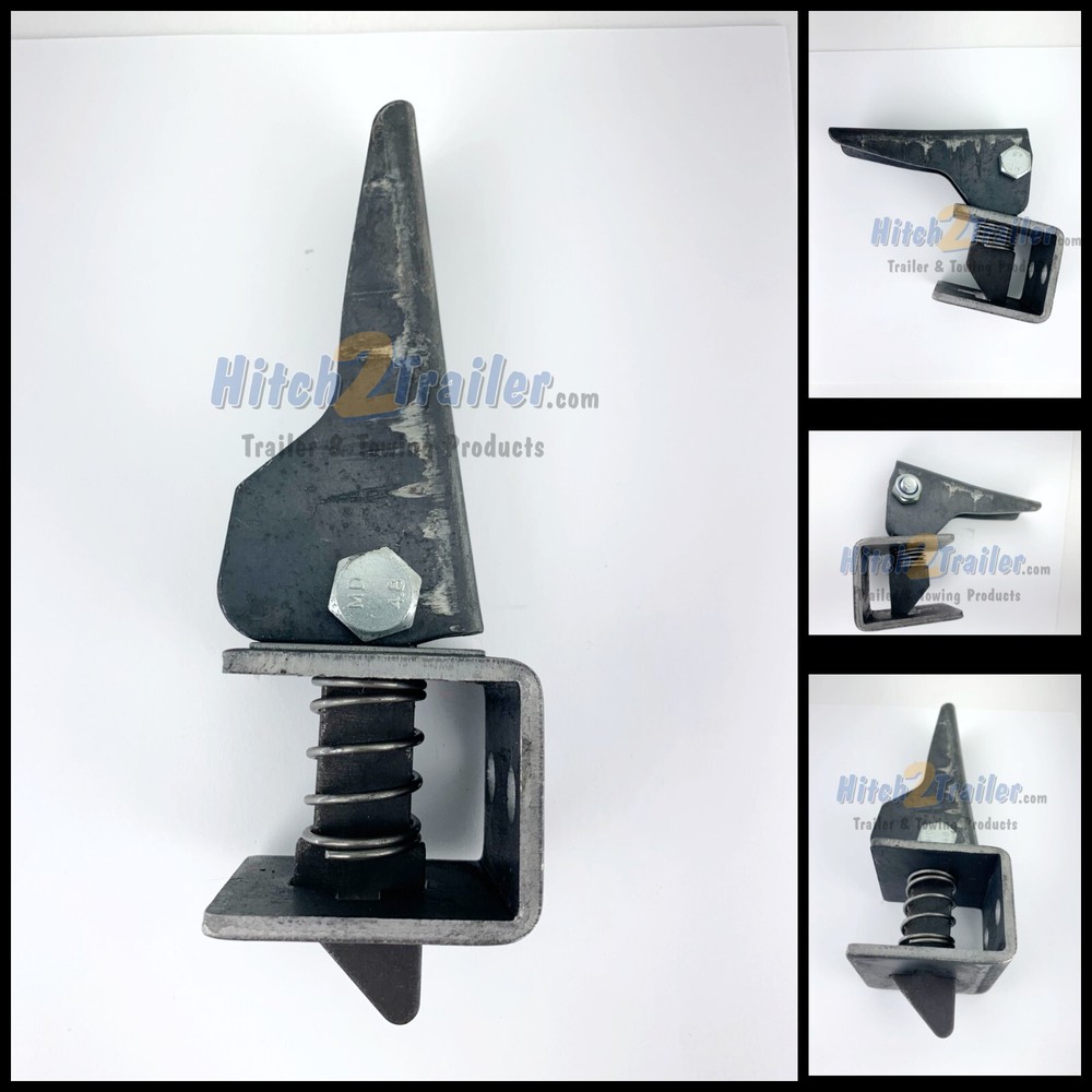 Spring Loaded Weld on Non Pinching Steel Tipper Latch Tilt Bed Utility Trailer