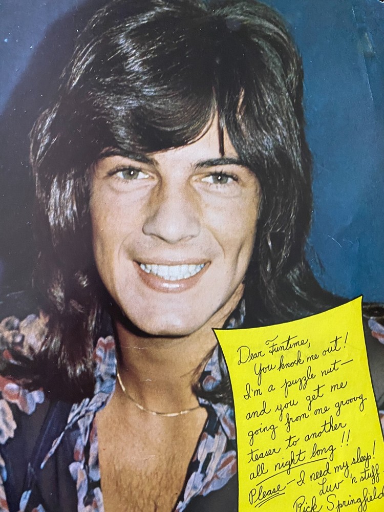 David Cassidy, Rick Springfield, Double Full Page Vintage Pinup