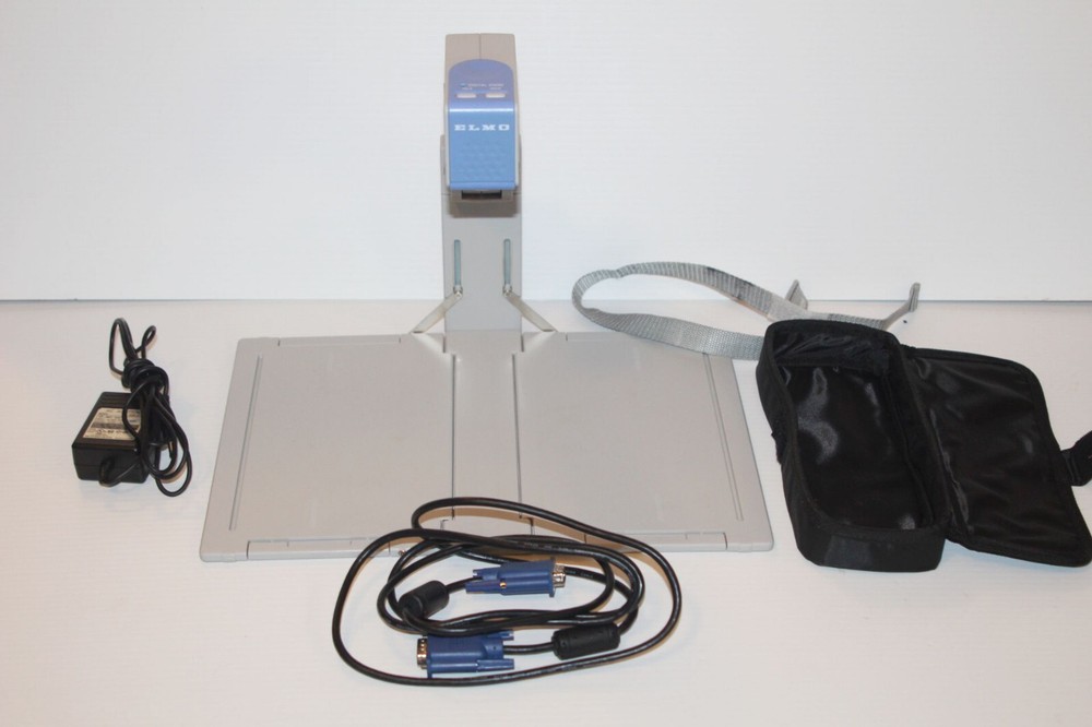 Elmo HV-11-110XG Digital Visual PresenterProjector + Power Supply & Cable TESTED