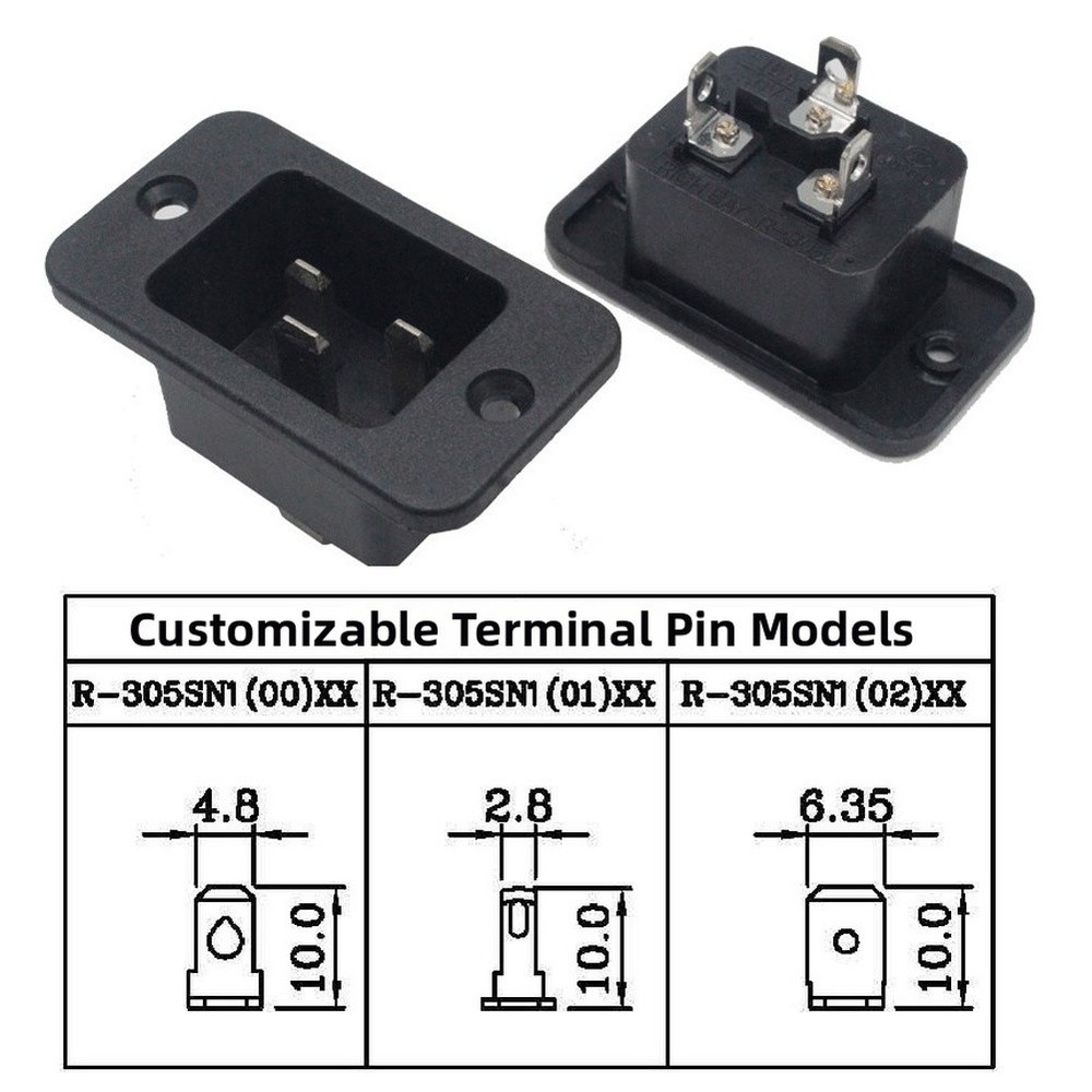 C20 Locking AC Power Socket 20 Amp 250 Volt for Energy Storage Systems