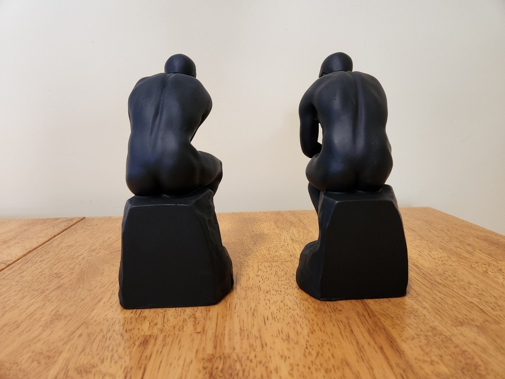 Bookends The Thinker People, Polystone, Black