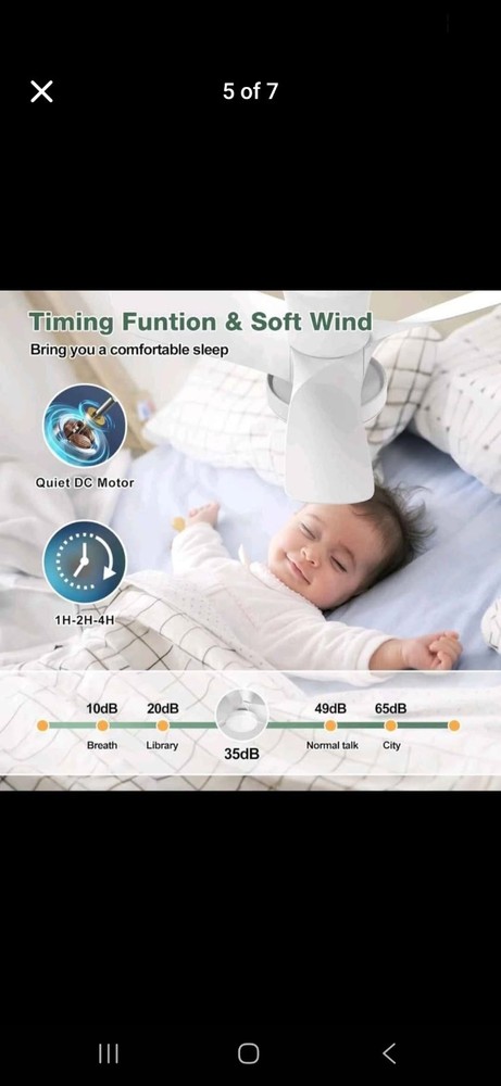 30 Inch Ceiling Fan with Light, Low Profile, APP & Remote Control