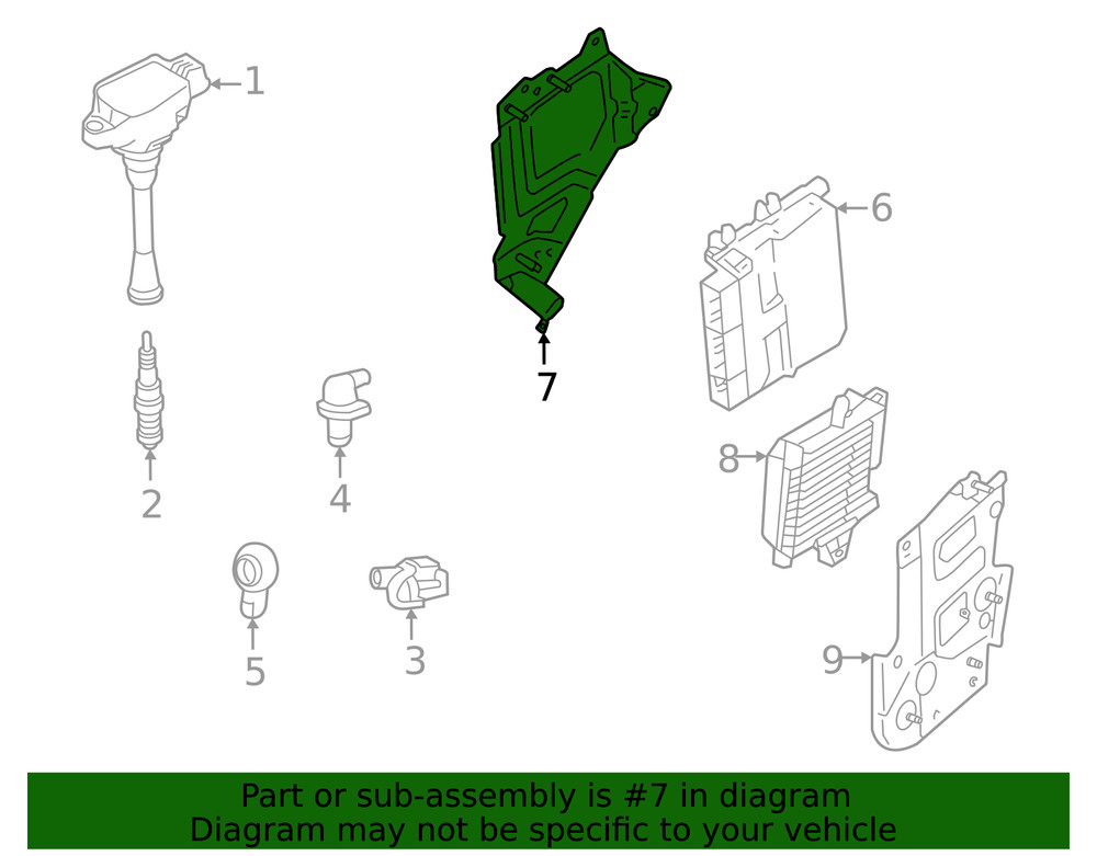 Genuine Mitsubishi Mount Bracket AX000062