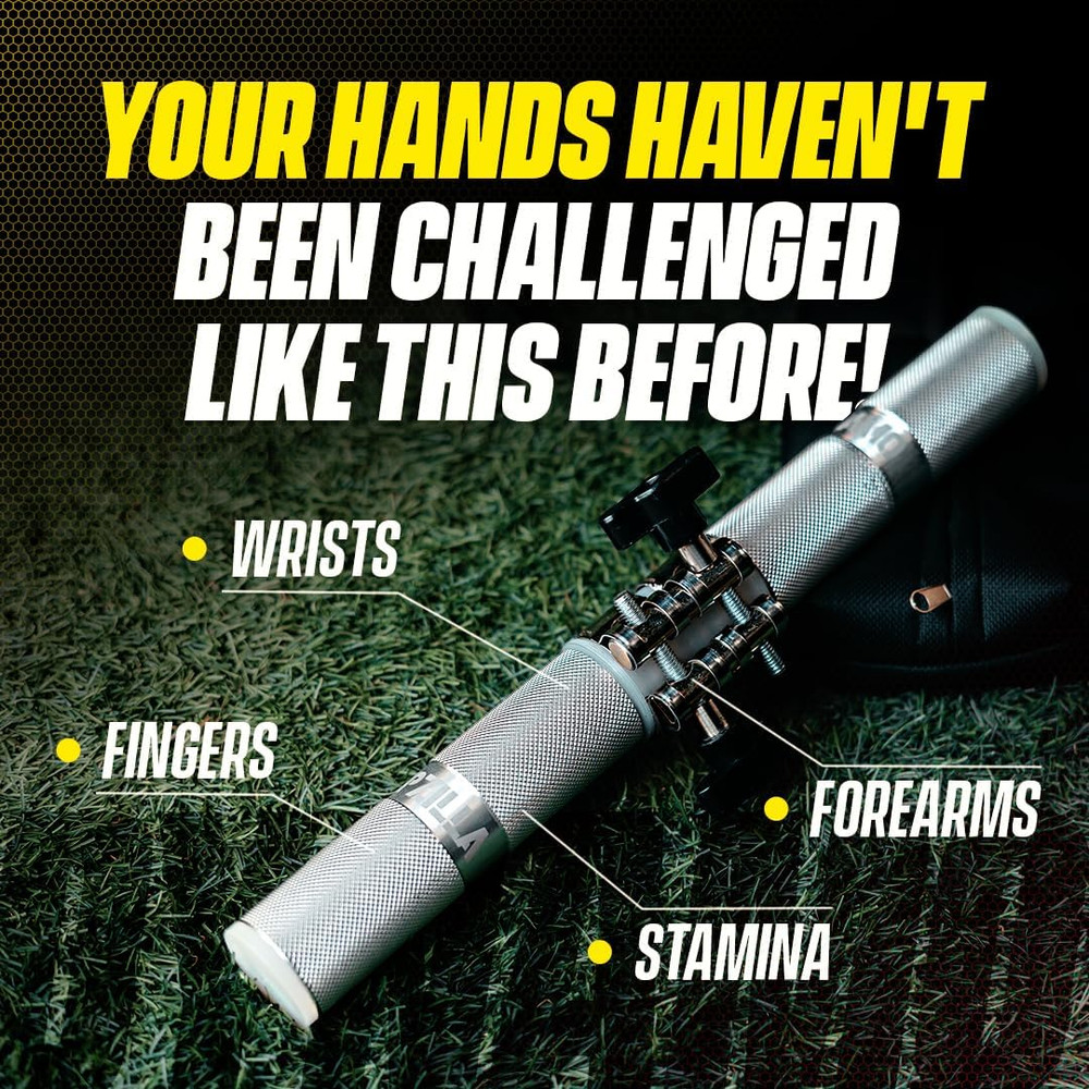 GRIPZILLA Dynamo Forearm Strengthener and Wrist, Comfortable Grip and a Durable