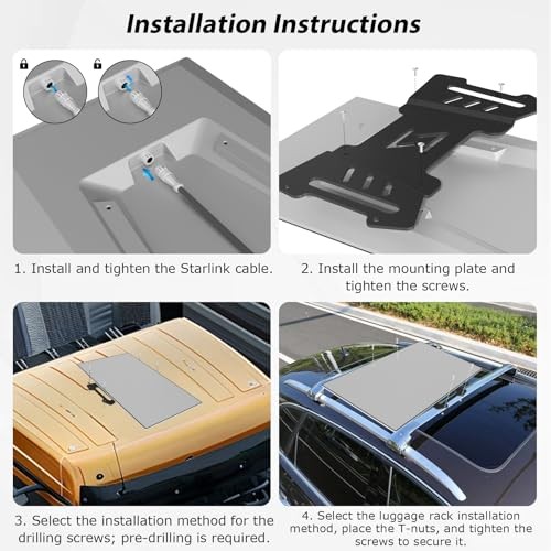 Starlink Performance Gen 3 Mount, Starlink Performance Flat Black Flat Mount