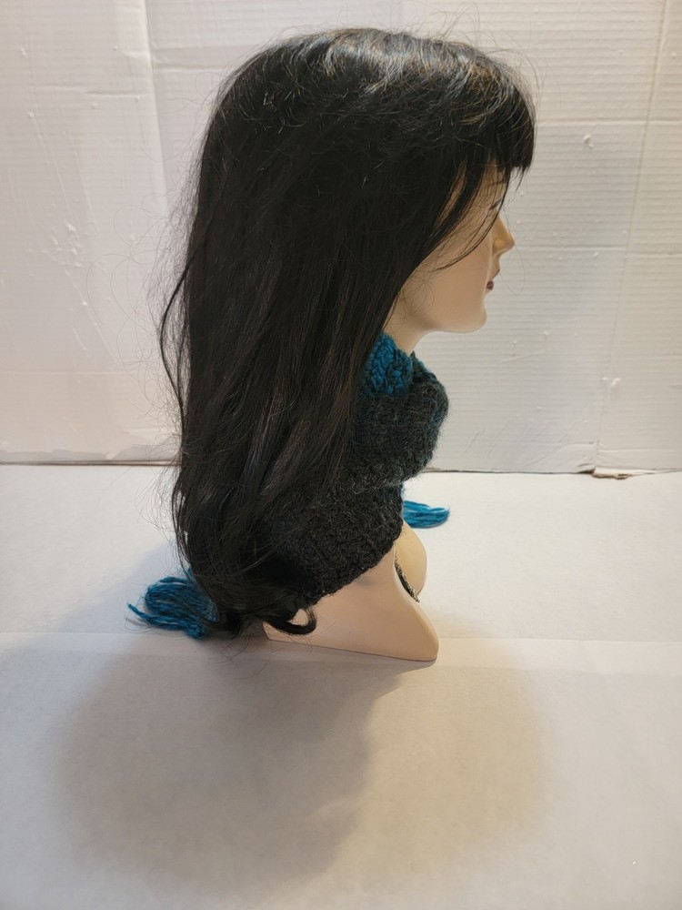 Handmade Blue Crochet Scarf